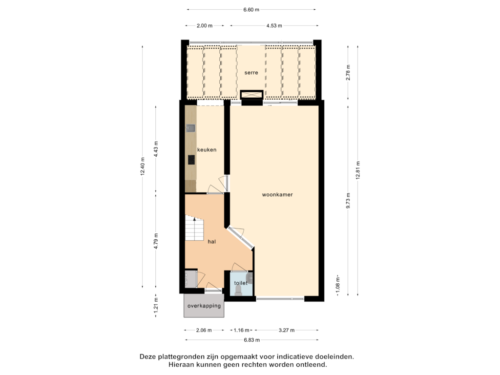 Bekijk plattegrond van Begane grond van Dravietdijk 14