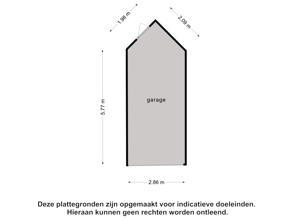 Bekijk plattegrond van Garage van Dravietdijk 14