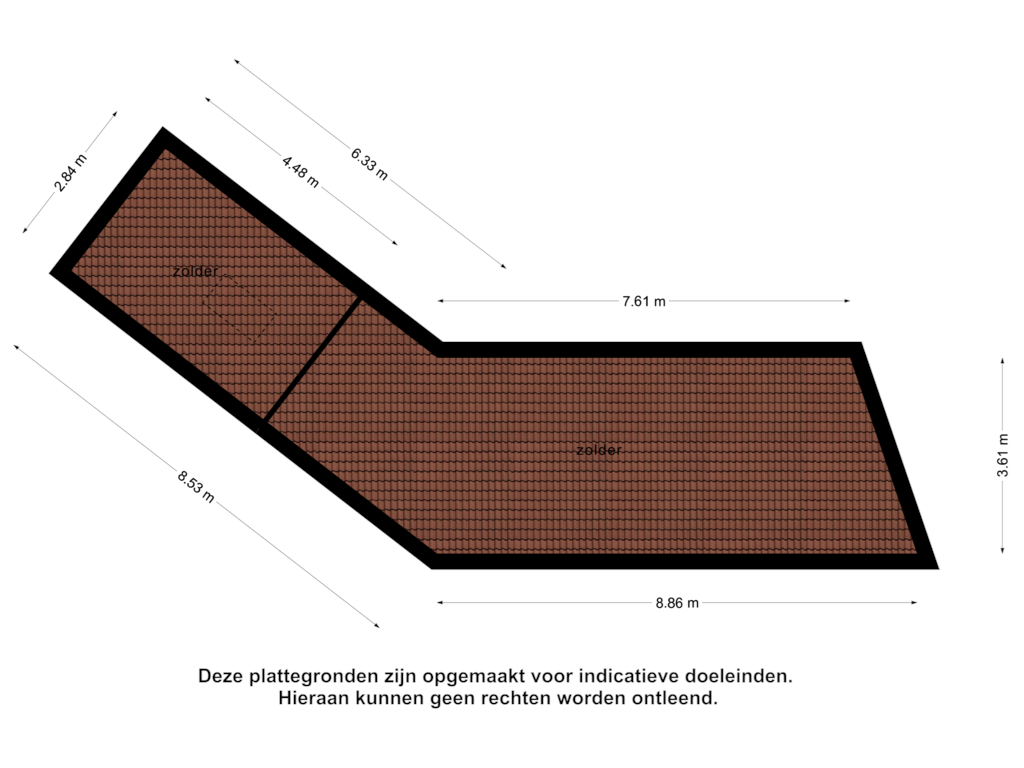 Bekijk plattegrond van Zolder van Koestraat 3