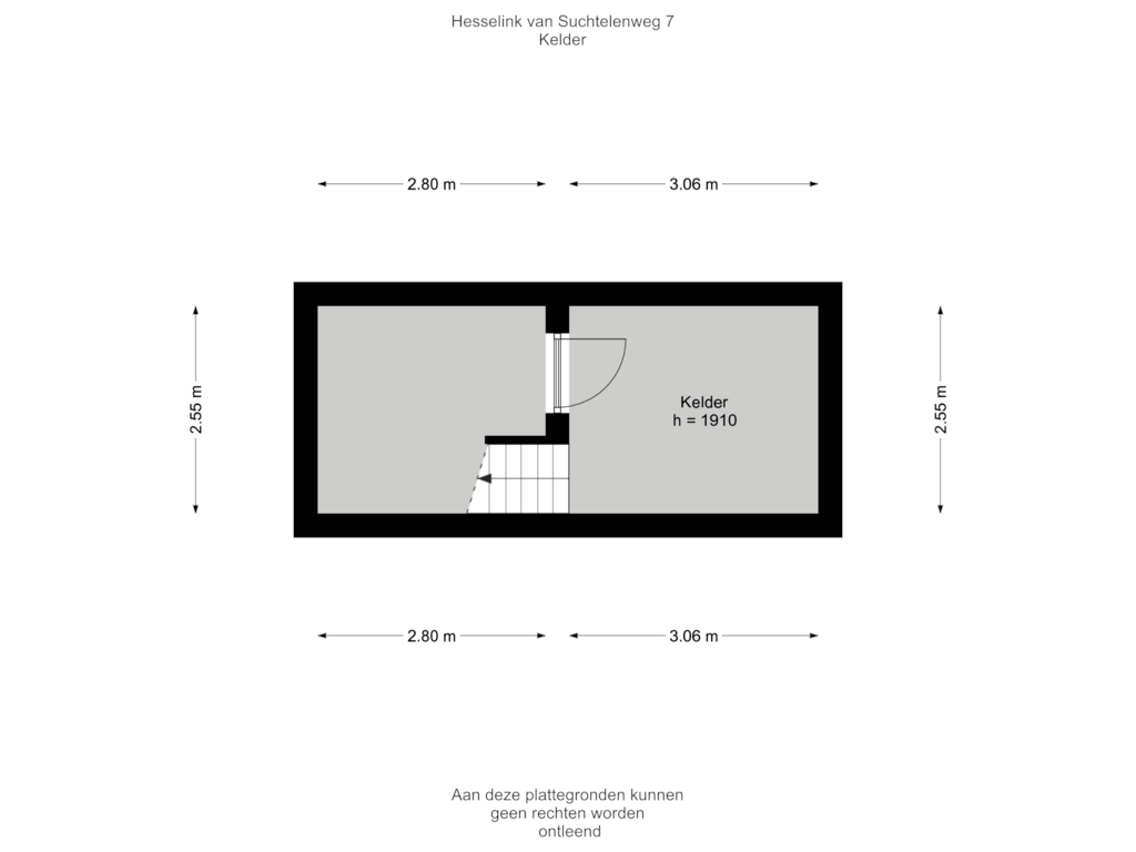 Bekijk plattegrond van Kelder van Hesselink van Suchtelenweg 7