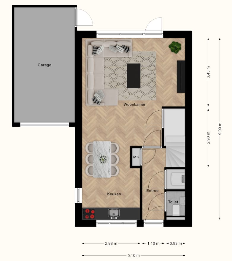 Foto 3 van Rijwoningen Boekweit - 31 t/m 40
