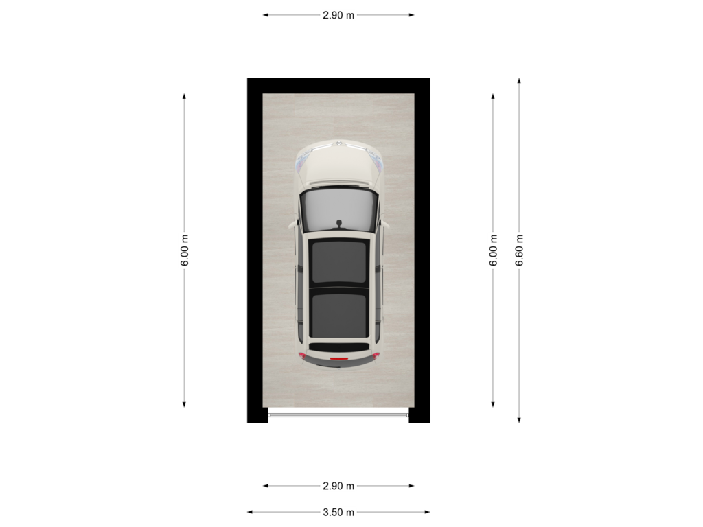 View floorplan of Garage of Grotestraat 211-B