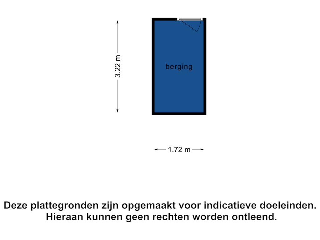 View floorplan of Berging of Rotterdamseweg 81-L