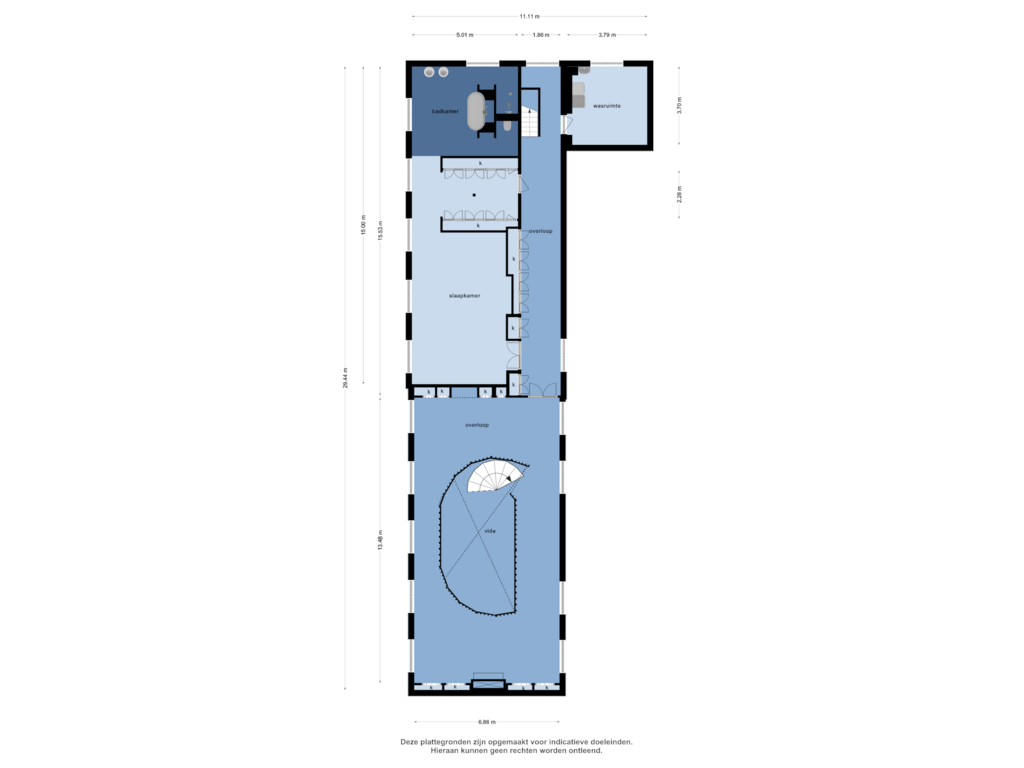 Bekijk plattegrond van 1e verdieping van Pollartstraat 5