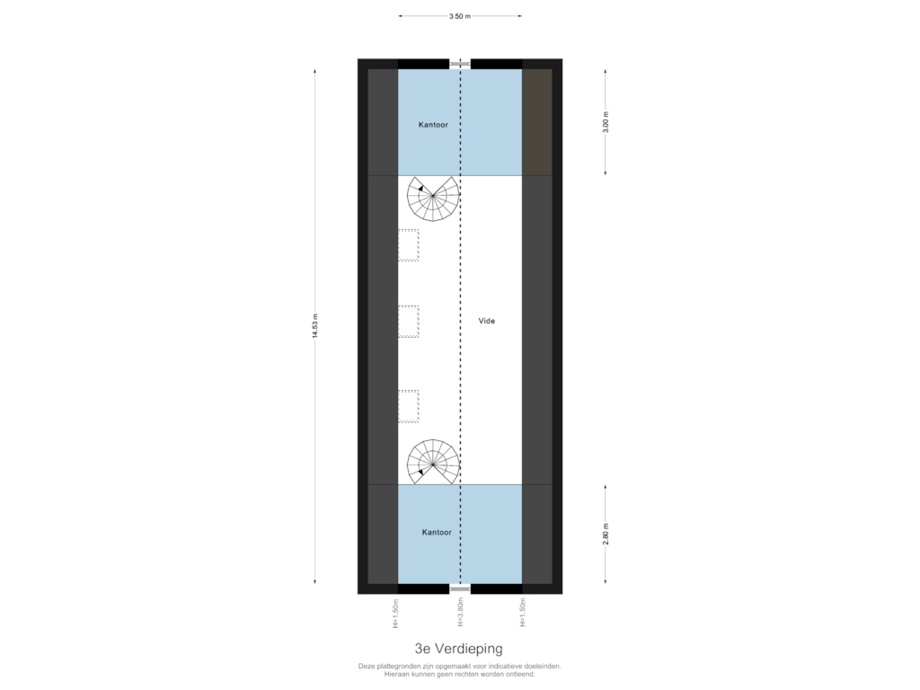 View floorplan of V3 of Steenstraat 54