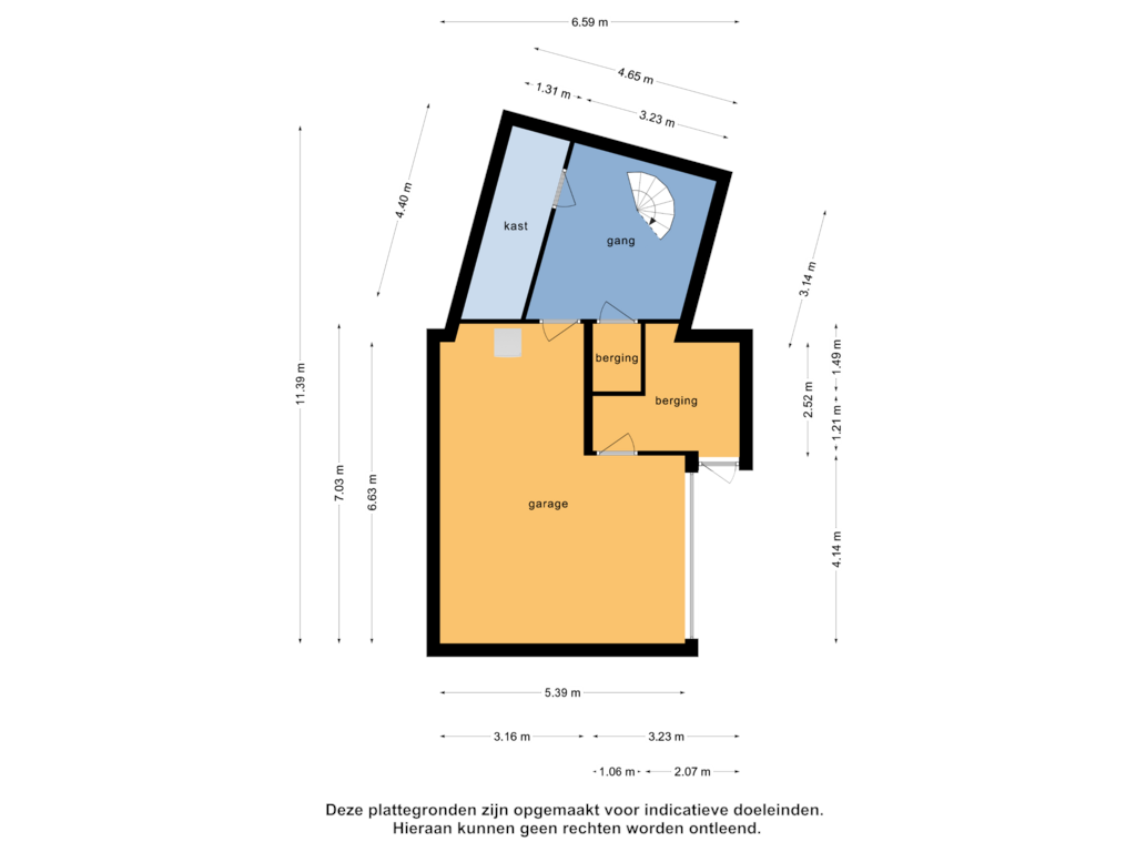 View floorplan of Souterrain of Kreekslagweg 8