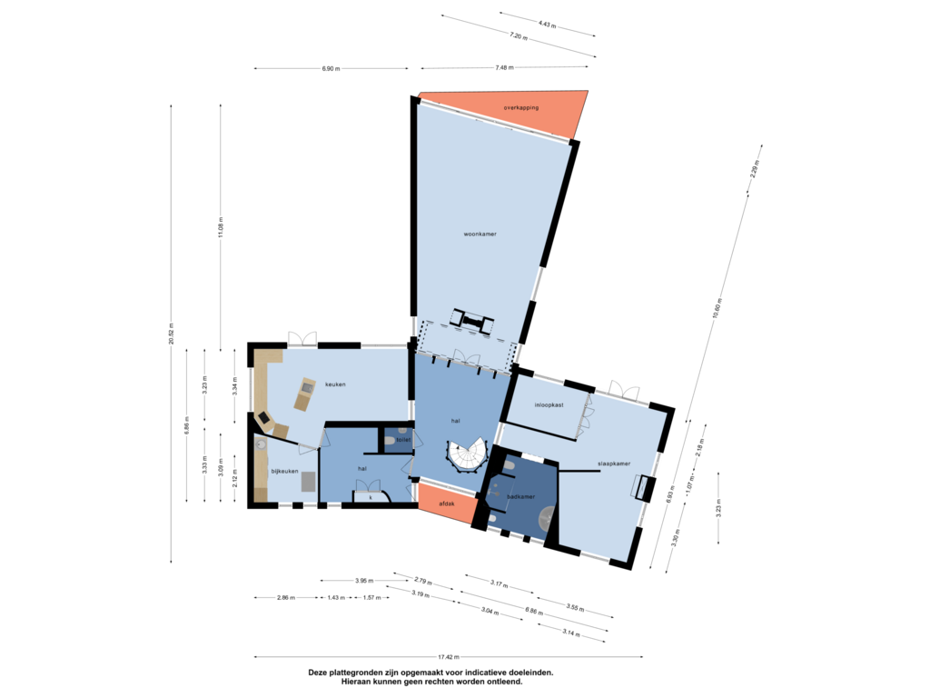 View floorplan of Begane grond of Kreekslagweg 8