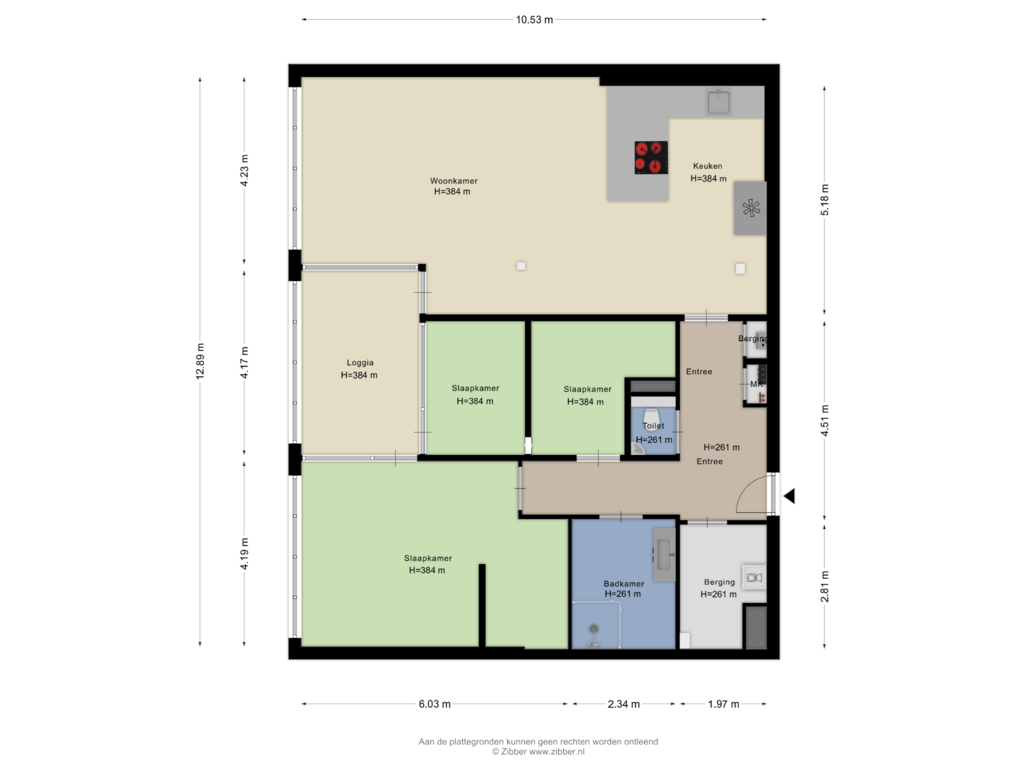 Bekijk plattegrond van Appartement van Fabriekserf 29