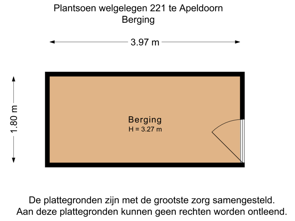 Bekijk plattegrond van Berging van Plantsoen Welgelegen 221