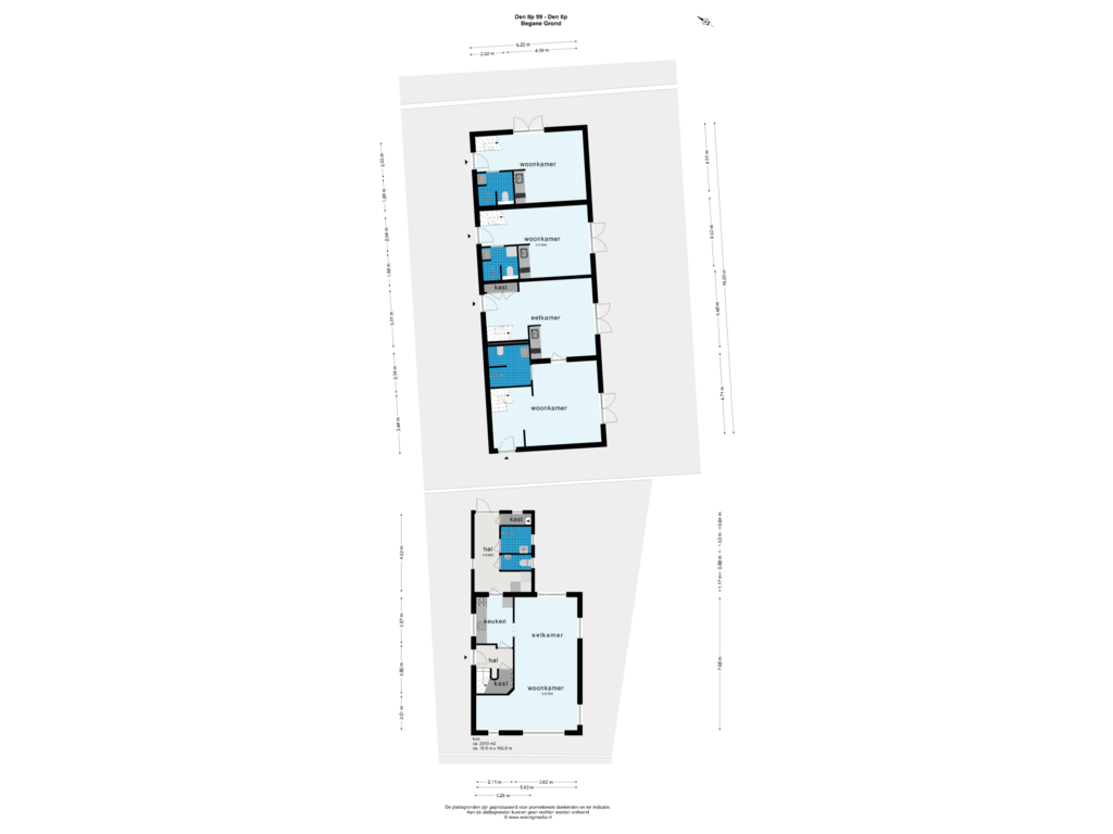 Bekijk plattegrond van Begane Grond van Den Ilp 99-A