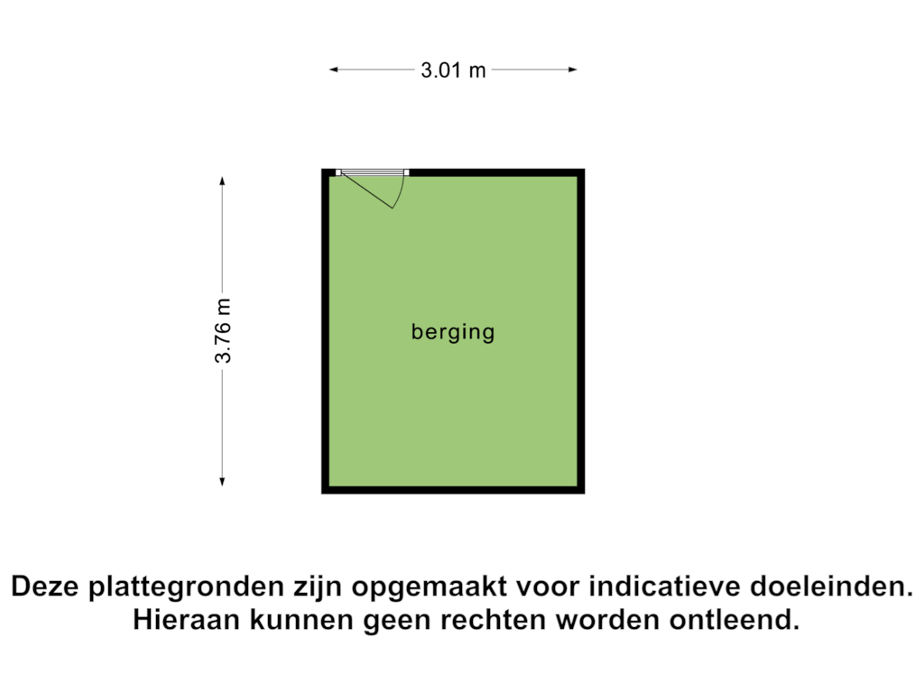 View floorplan of Berging of Vorstenhof 50