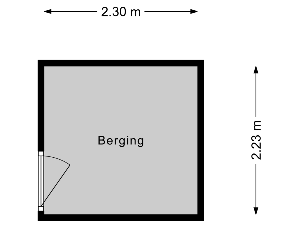 Bekijk plattegrond van Berging van Claes de Vrieselaan 145