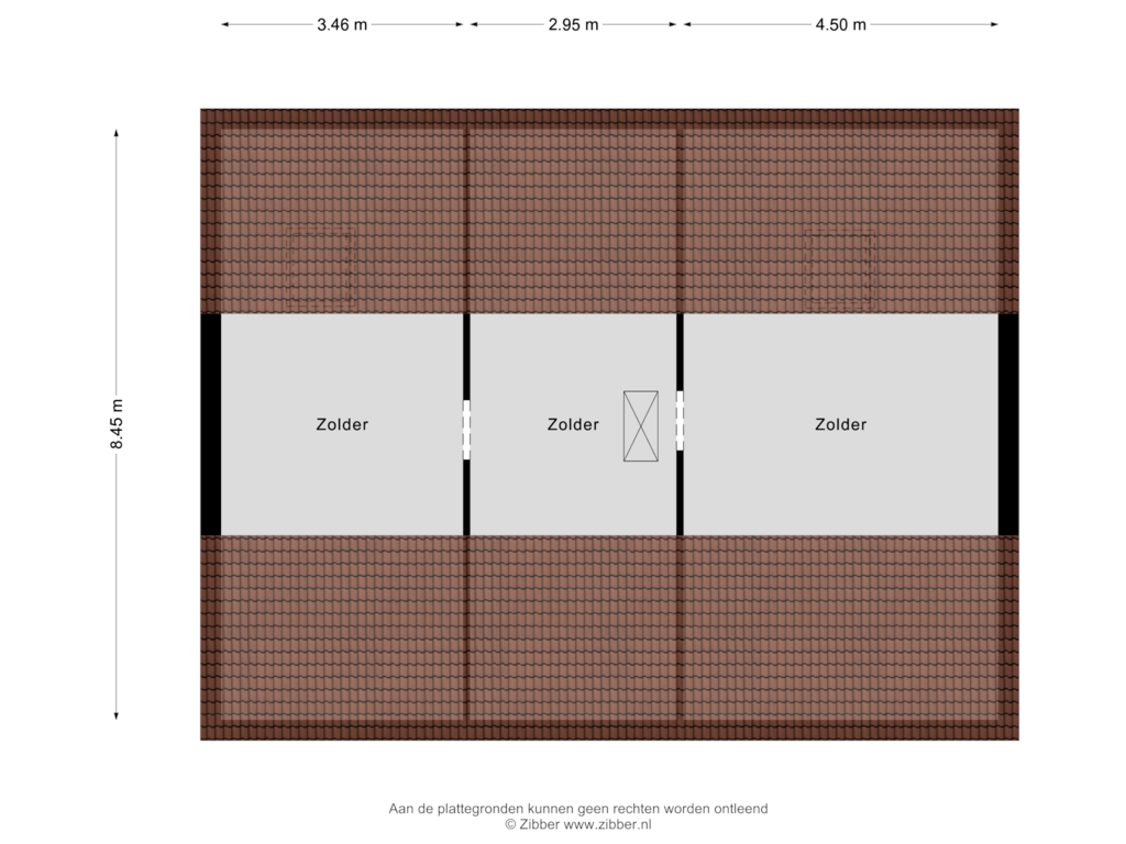 Bekijk plattegrond van Tweede verdieping van Diergaarderstraat West 15