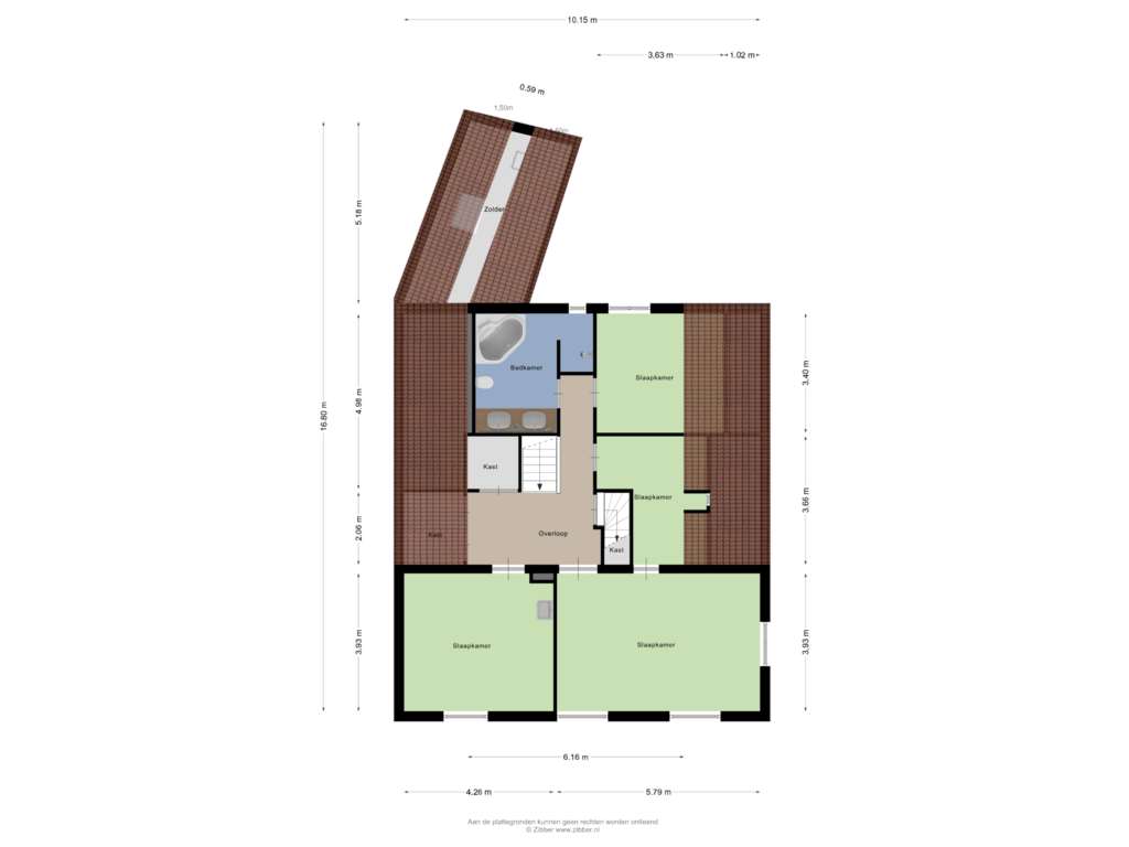 Bekijk plattegrond van Eerste Verdieping van F B Deurvorststraat 10