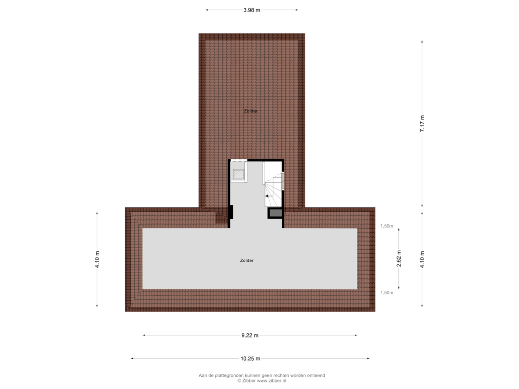 Bekijk plattegrond van Zolder van F B Deurvorststraat 10