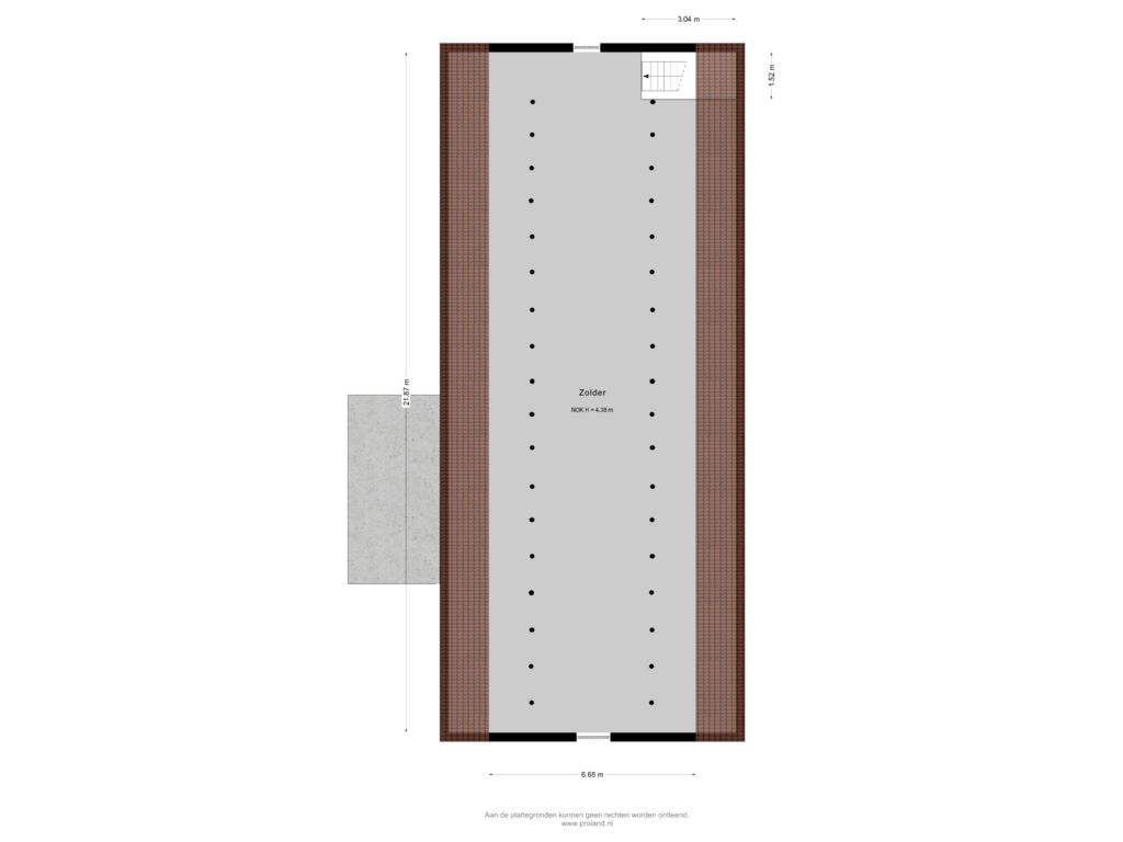 Bekijk plattegrond van 1e Verdieping van Dorpsweg 35