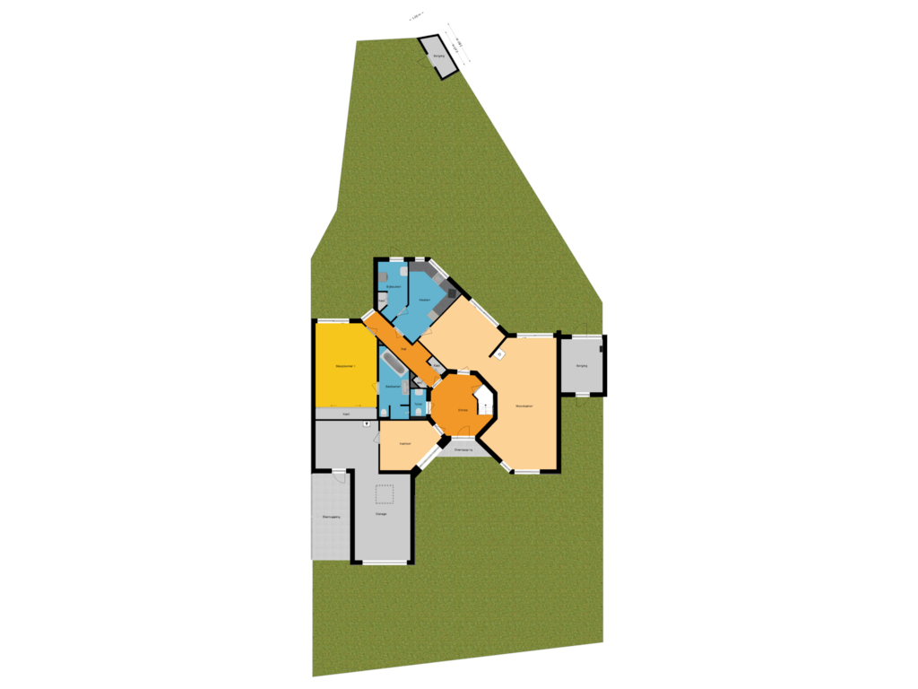 View floorplan of Situatie of Oude Baan 12