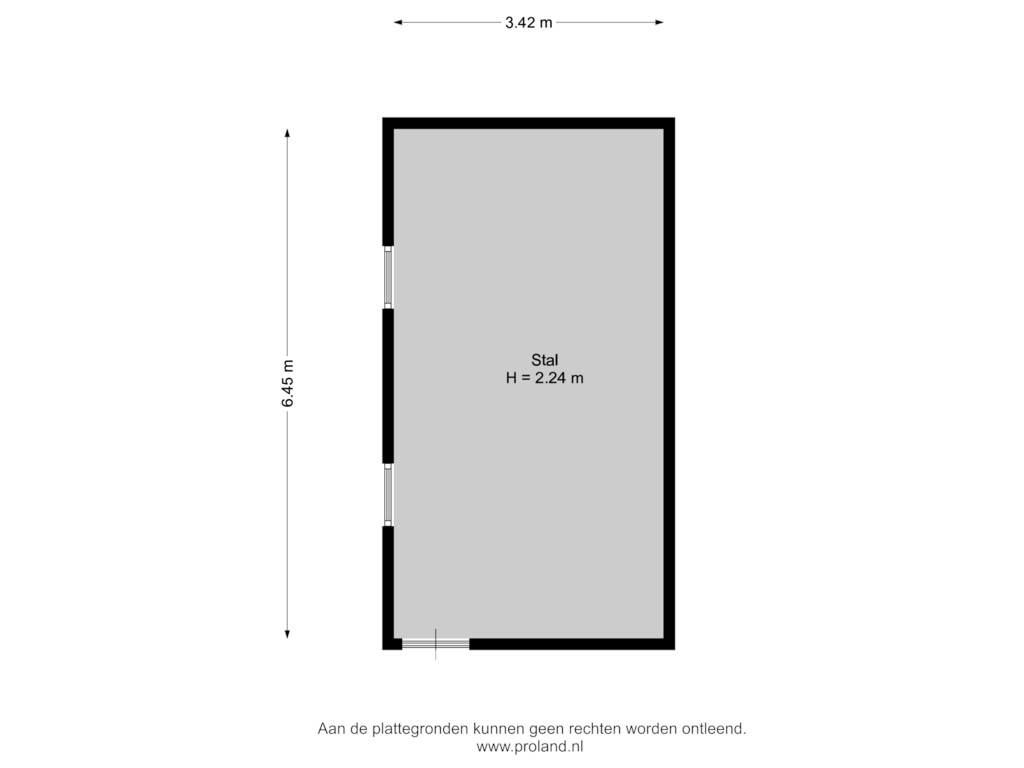 Bekijk plattegrond van Stal van Steendervalsweg 25