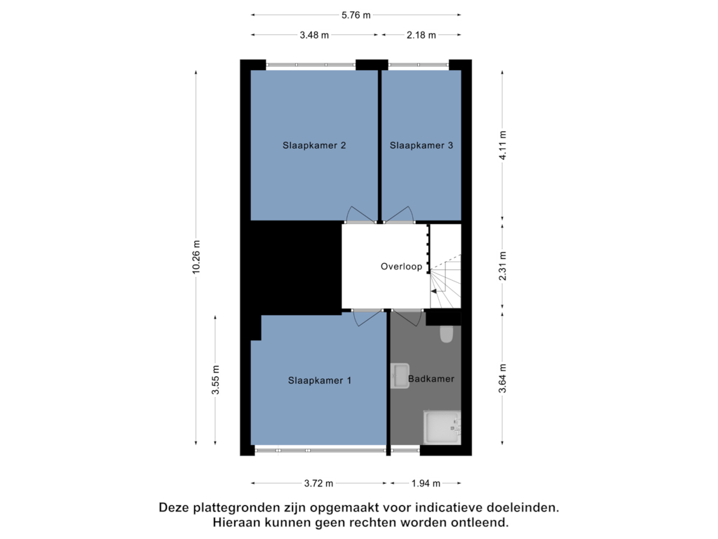 Bekijk plattegrond van 1e verdieping van Herman Costerstraat 67