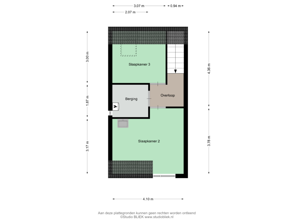 Bekijk plattegrond van Eerste verdieping van St. Jozefstraat 18