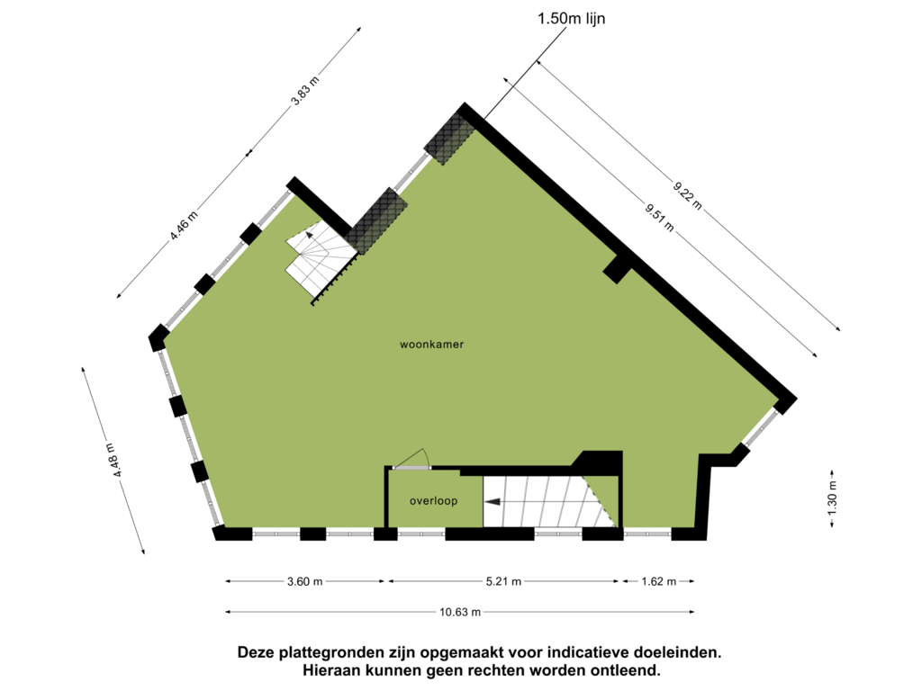 Bekijk plattegrond van 3e verdieping van Beekstraat 3-1