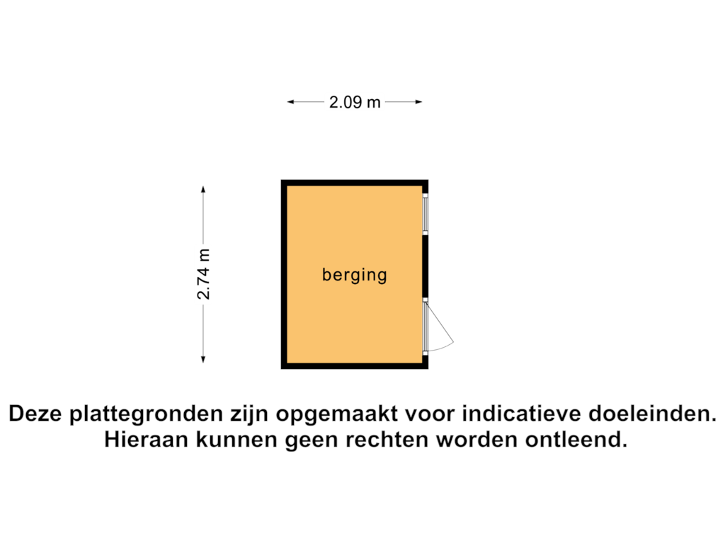 Bekijk plattegrond van berging van Laan van Schöndeln 2