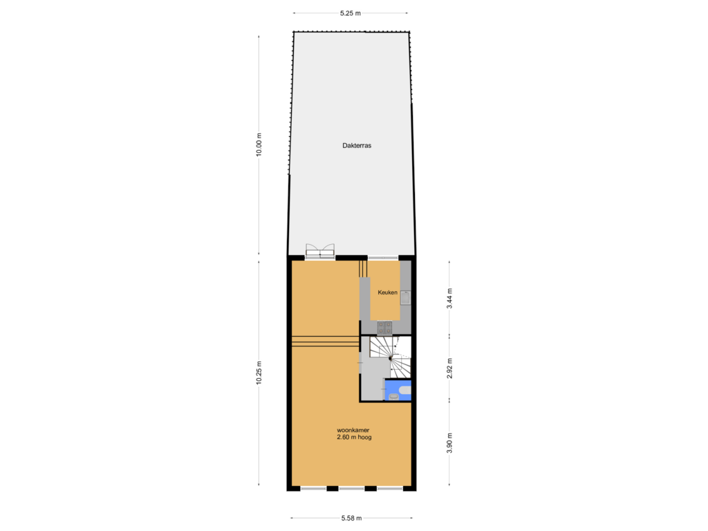 Bekijk plattegrond van Eerste Verdieping van Binnenveer 5