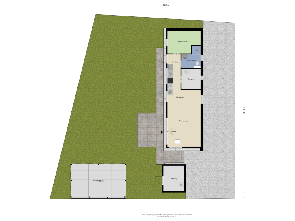 Bekijk plattegrond van Begane Grond_Tuin van Raakeindse Kerkweg 71-B133