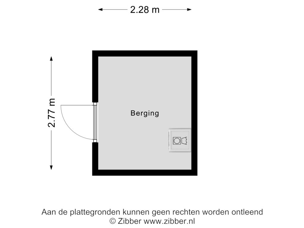 Bekijk plattegrond van Berging van Raakeindse Kerkweg 71-B133