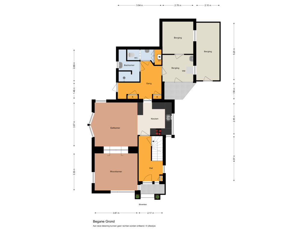 Bekijk plattegrond van Begane Grond van Hoofdkade 39