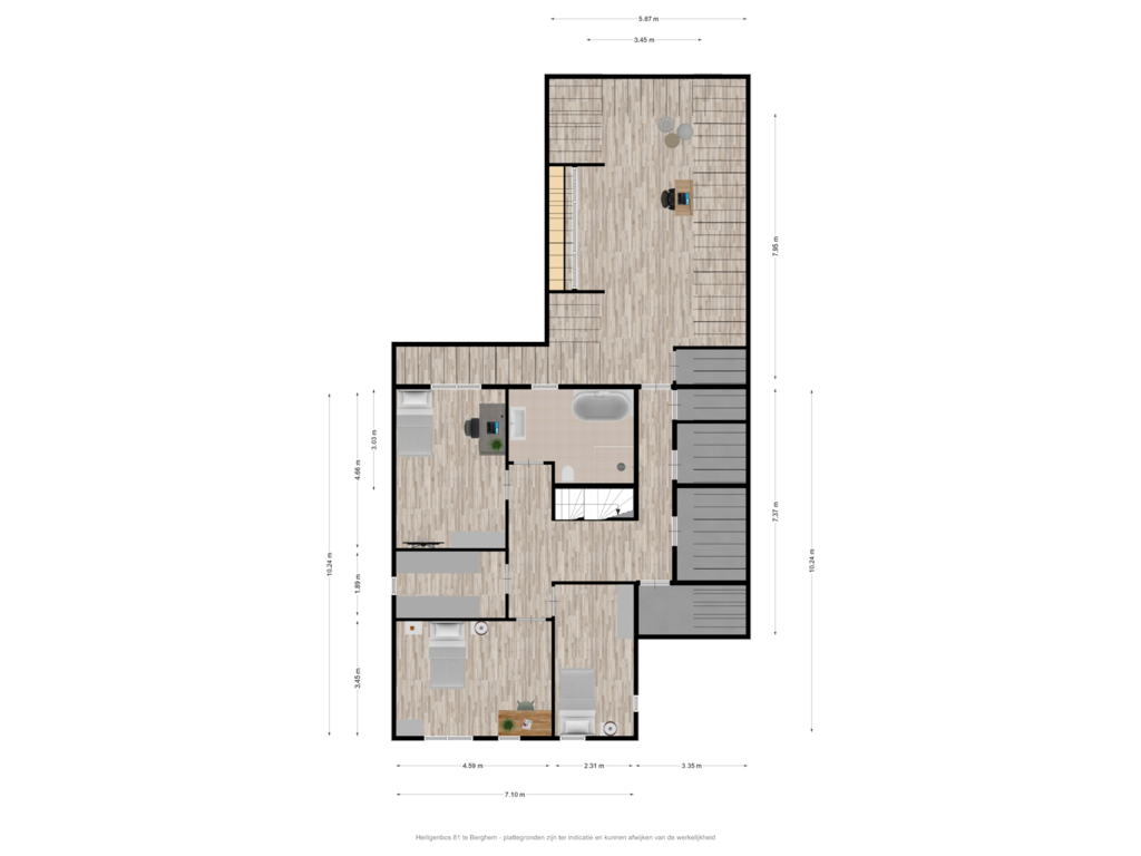 View floorplan of Heiligenbos 81 te Berghem - eerste verdieping of Heiligenbos 81