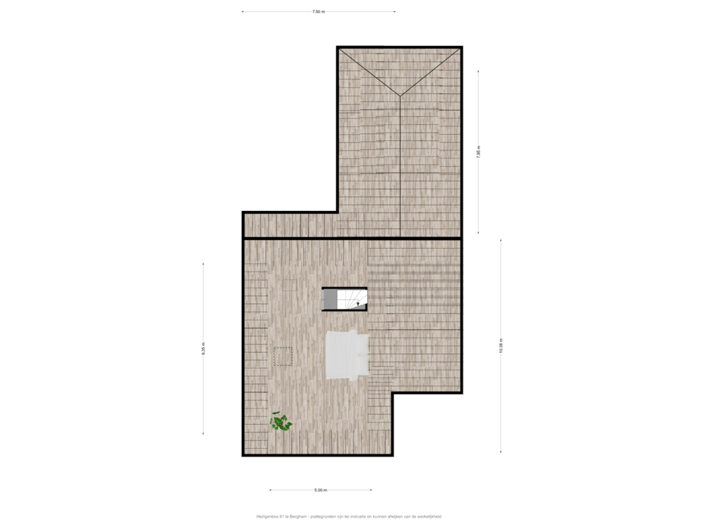 View floorplan of Heiligenbos 81 te Berghem - Tweede verdieping of Heiligenbos 81