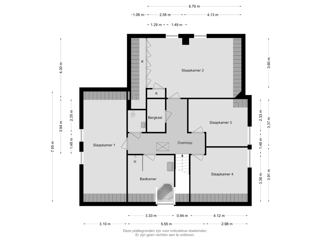 Bekijk plattegrond van EERSTE VERDIEPING van Corellisingel 6