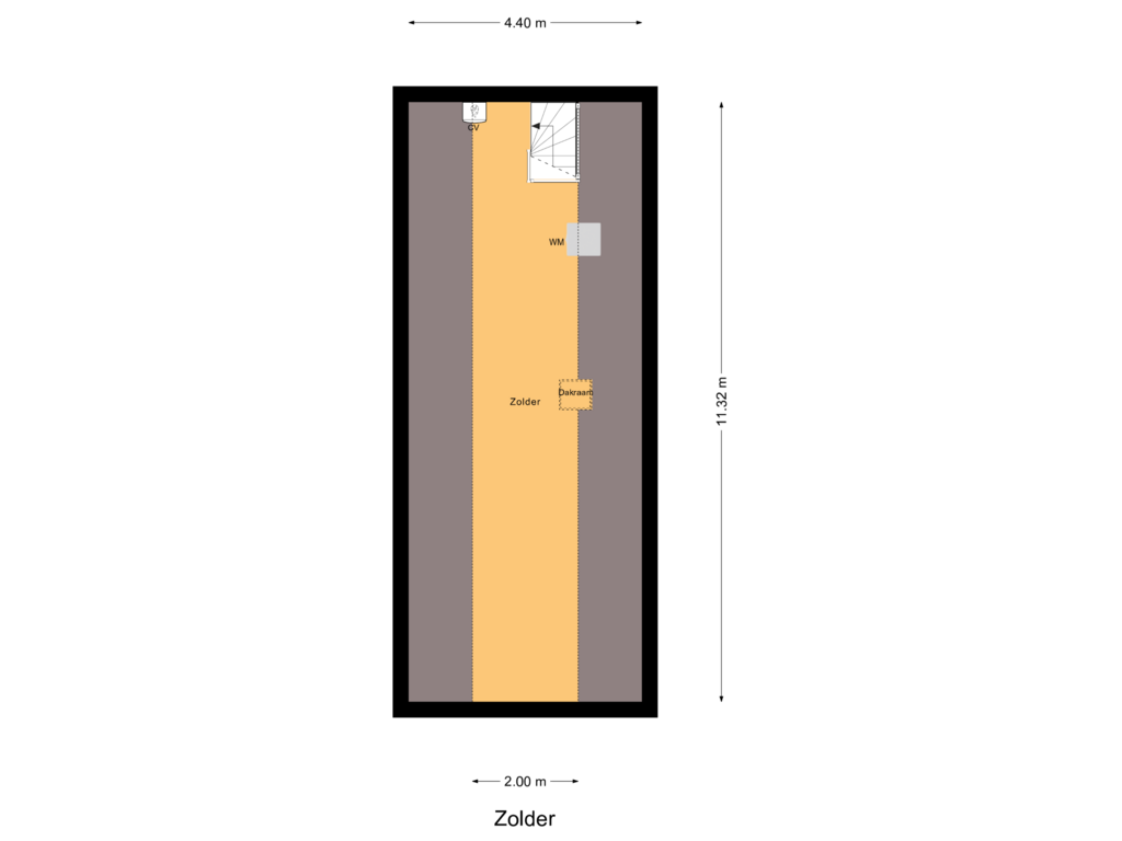 Bekijk plattegrond van Zolder van Parallelweg Oost 29