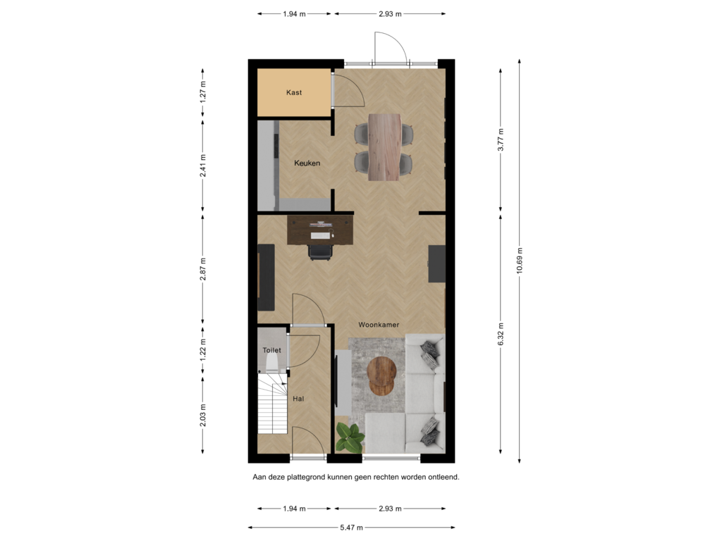 Bekijk plattegrond van Dinsdagstraat 28 BG van Dinsdagstraat 28