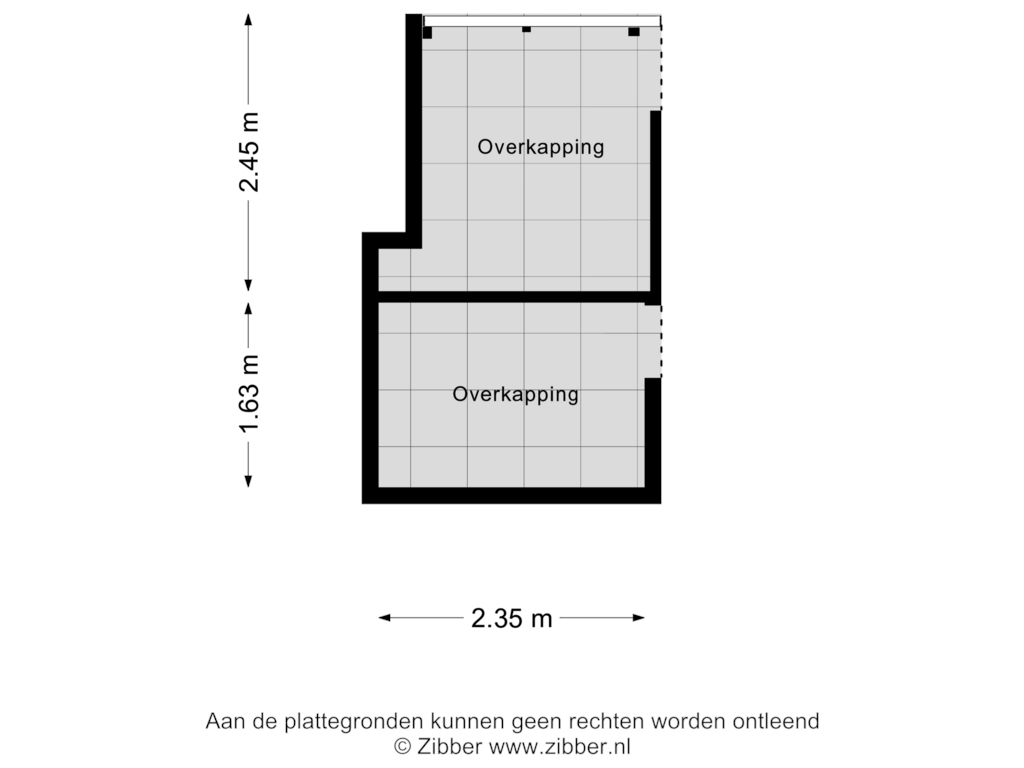 Bekijk plattegrond van Overkapping van Graafseweg 612