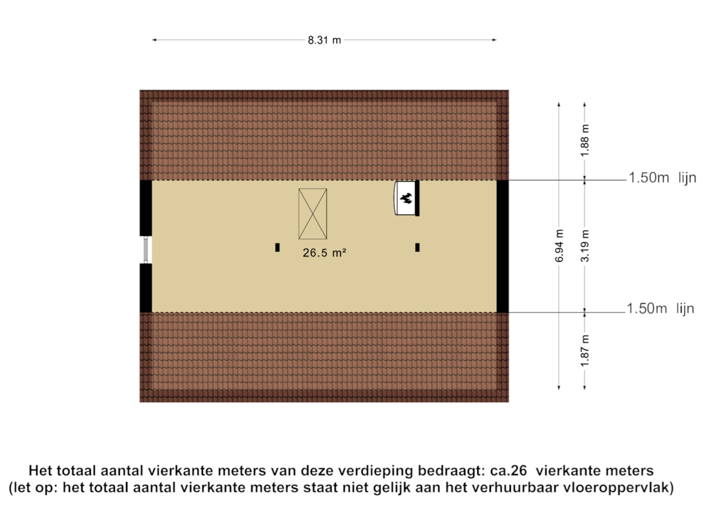 Bekijk plattegrond van BOG  - 2e verdieping van Dorpsstraat 72-- 76