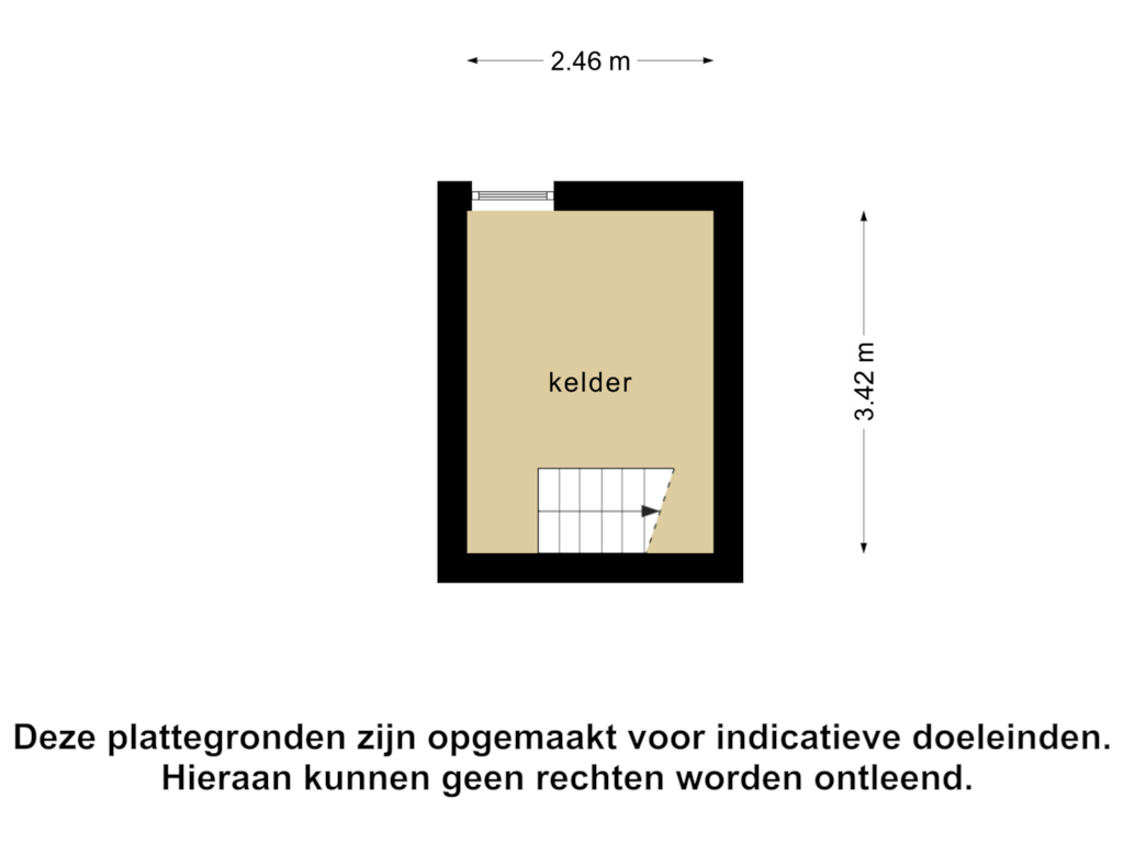 Bekijk plattegrond van Kelder van Dorpsstraat 72-- 76