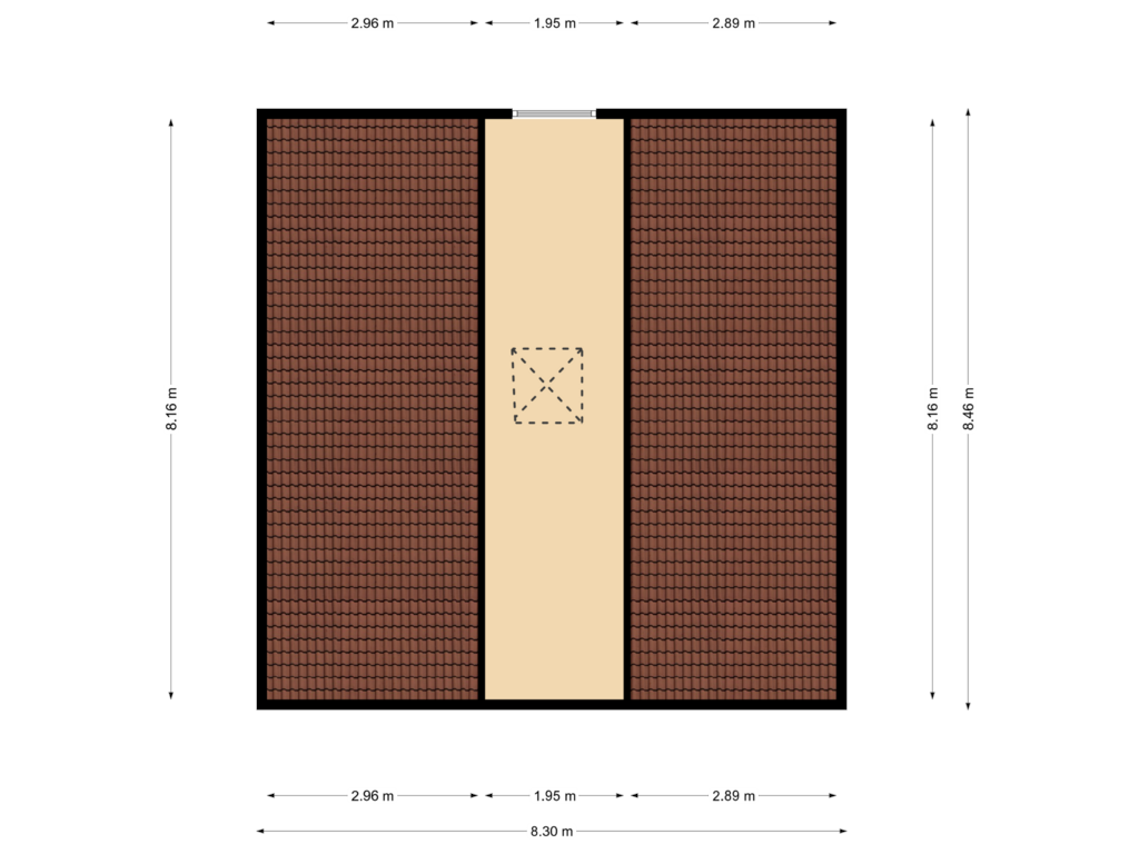 View floorplan of Tweede verdieping of Noord Voorstraat 45