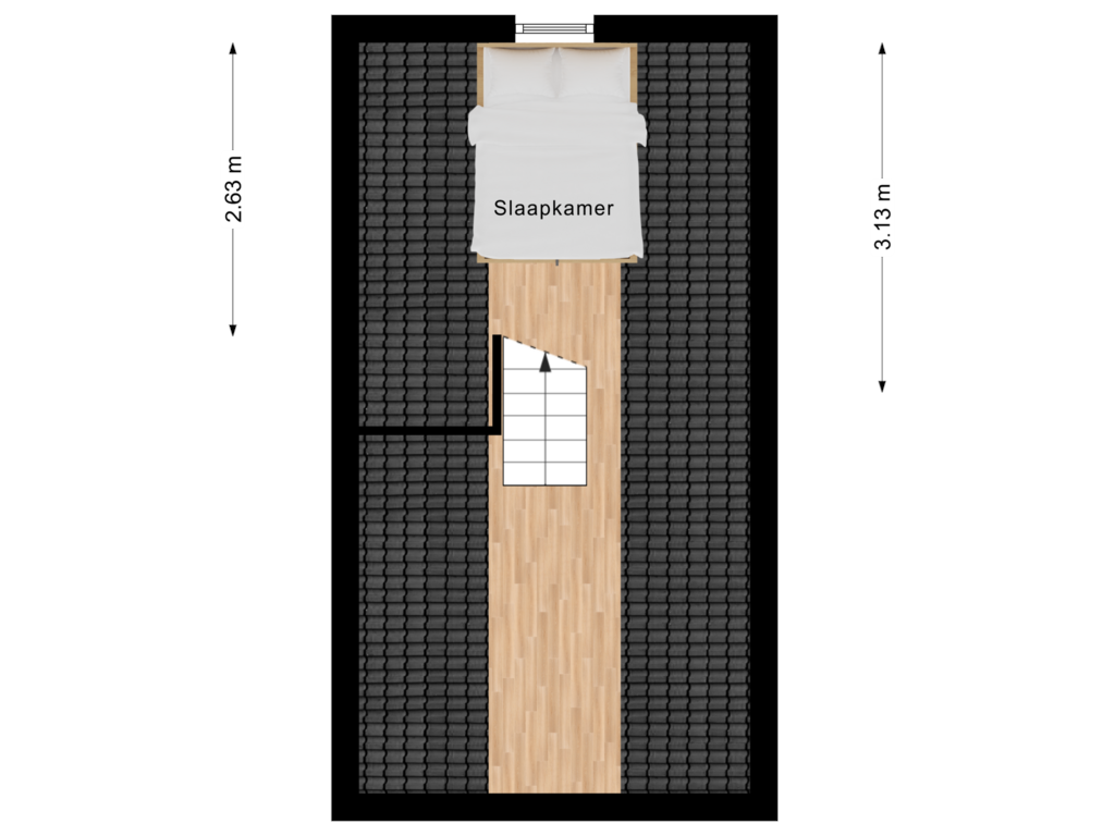 View floorplan of 1e Verdieping of Zeedijk 24-960