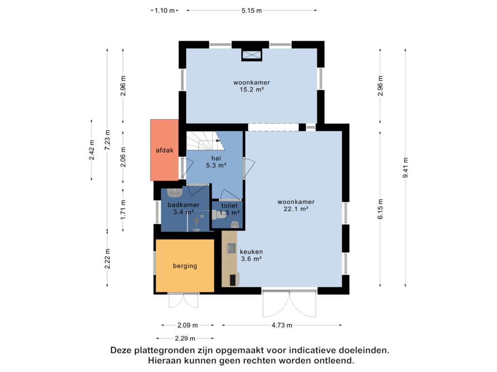 Bekijk plattegrond van Begane grond van 't Hertenspoor 129