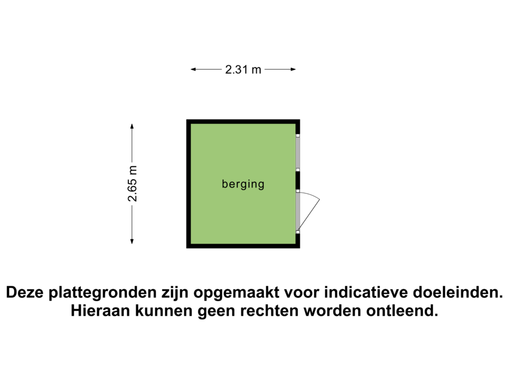 Bekijk plattegrond van berging van 't Hertenspoor 129