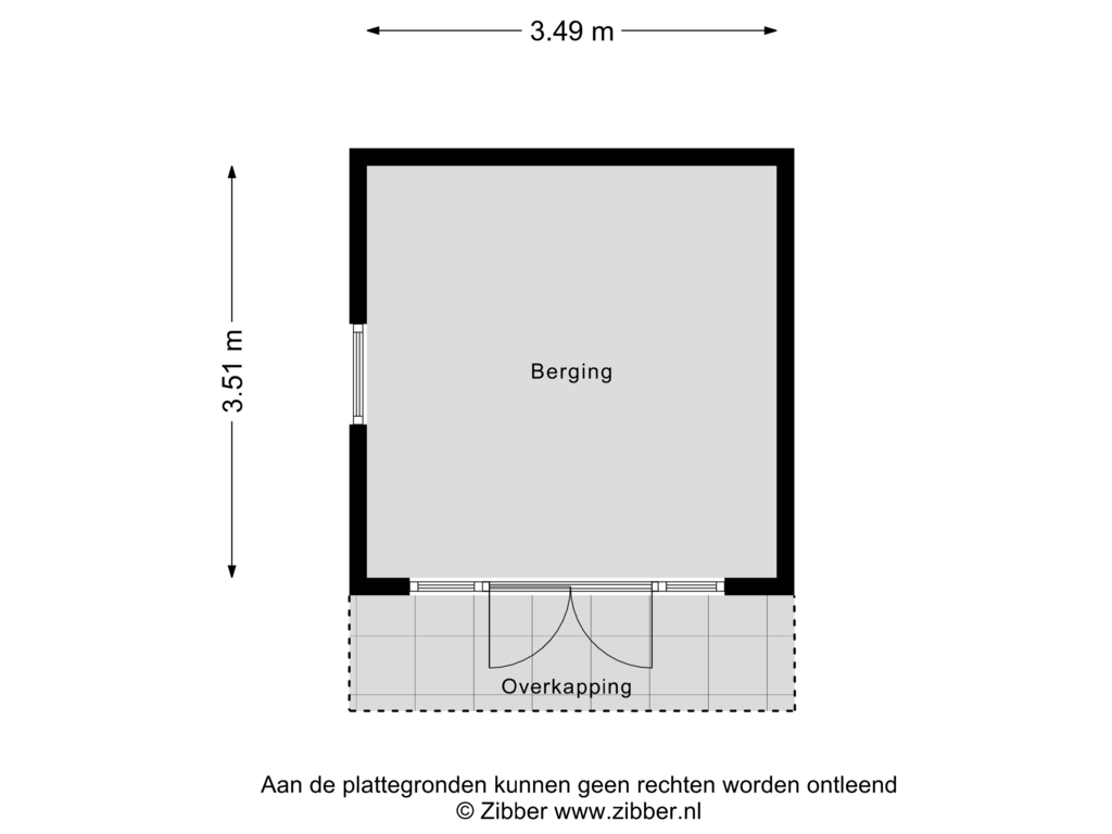 Bekijk plattegrond van Berging van Molenweg 12