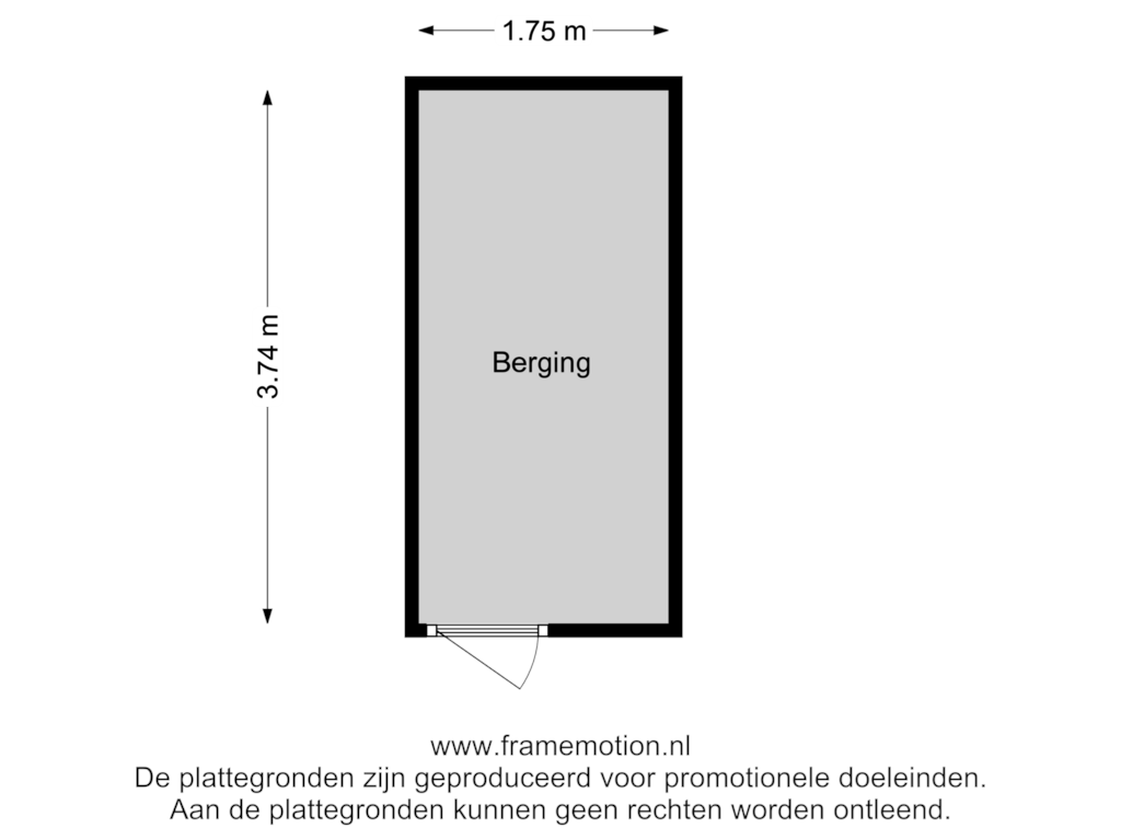 Bekijk plattegrond van Berging van Parkstraat 26