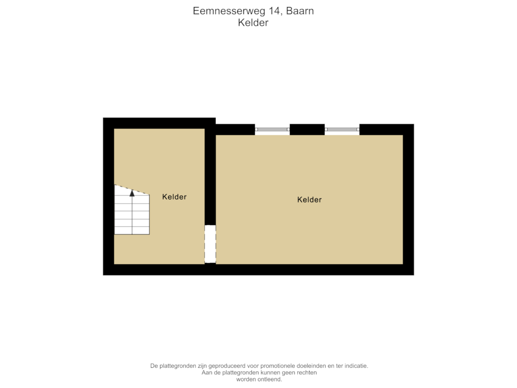 View floorplan of Kelder of Eemnesserweg 14