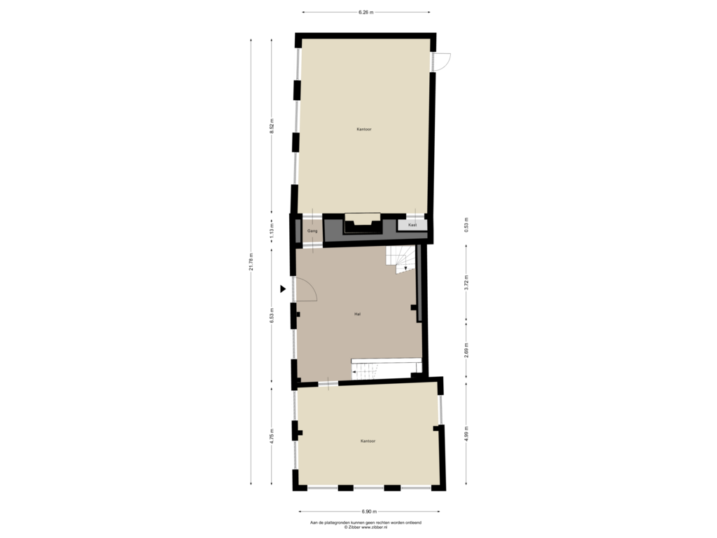 Bekijk plattegrond van Begane Grond van Branderf 2