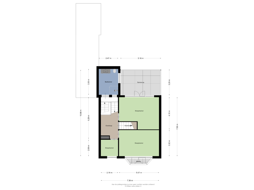 Bekijk plattegrond van Eerste Verdieping van Spoorstraat 25