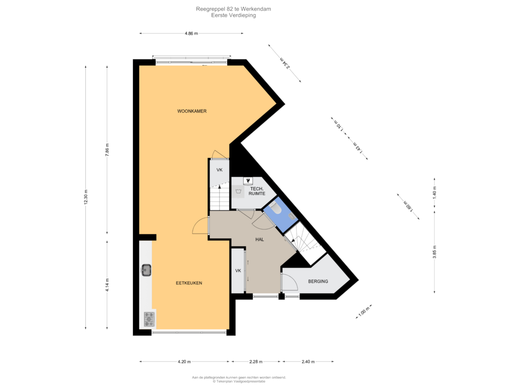 Bekijk plattegrond van Eerste Verdieping van Reegreppel 82