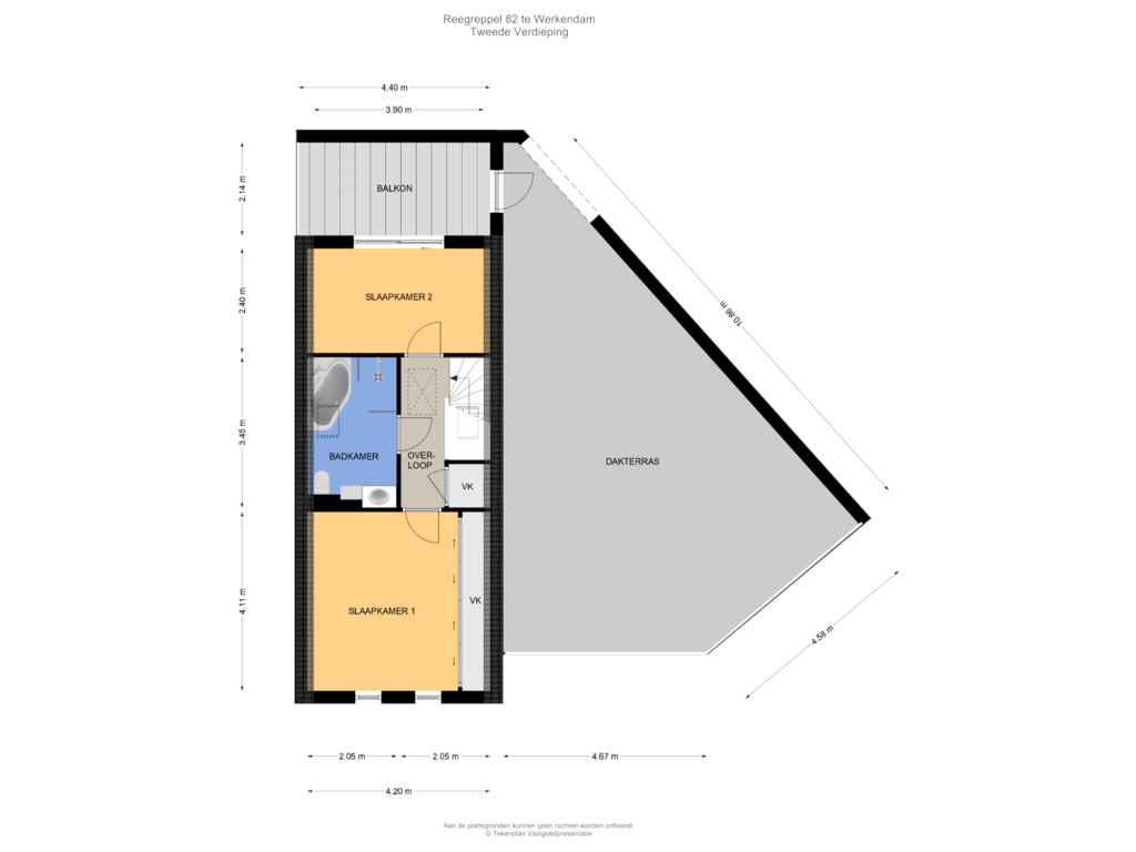 Bekijk plattegrond van Tweede Verdieping van Reegreppel 82