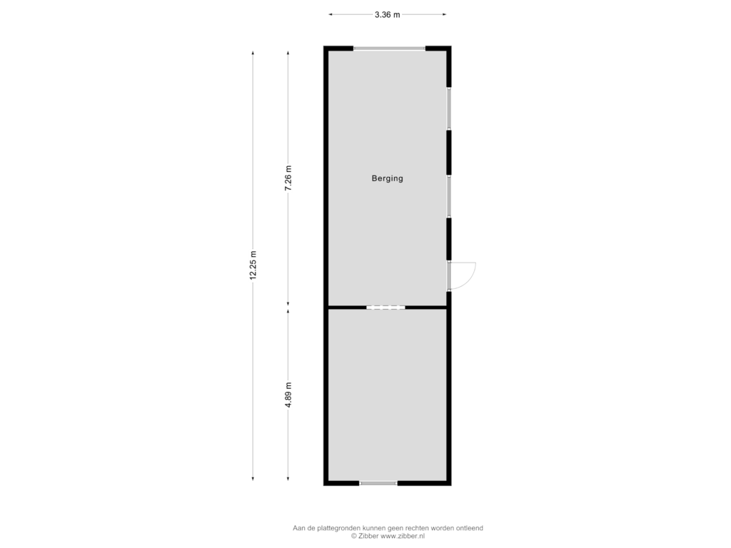 Bekijk plattegrond van Berging van Kerkstraat 203